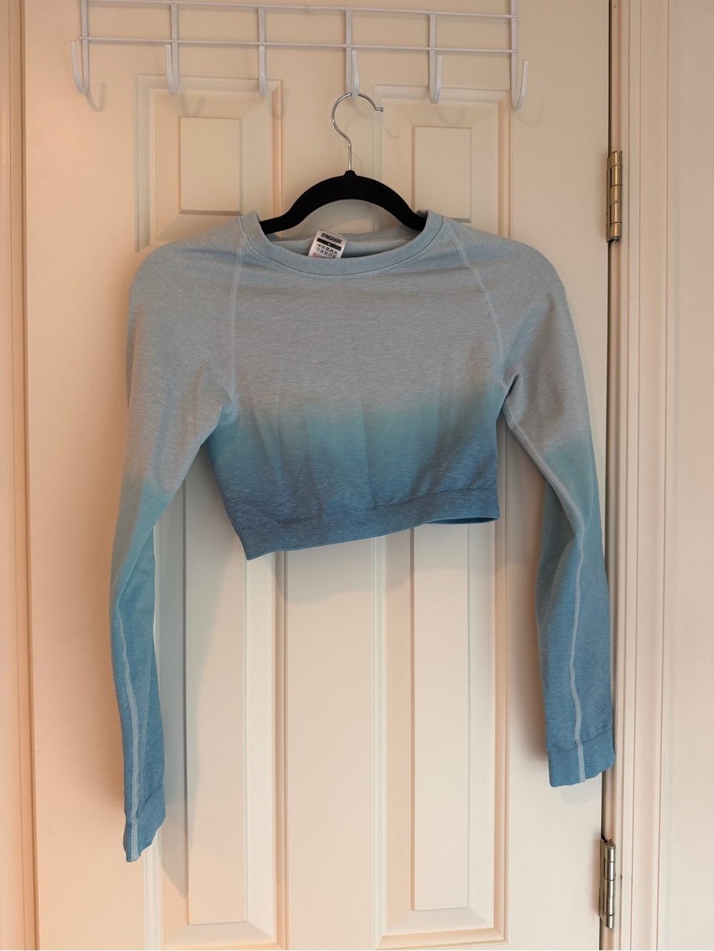 Gymshark Sexy Cropped Ombre Long-Sleeve Top - Blue